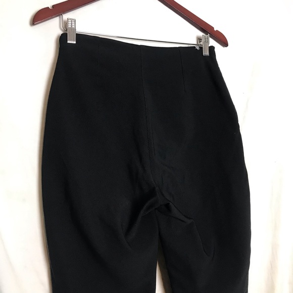 Arlen Ness Black Leather Straight Leg Moto Pants Womens Size M Bikerwear Punk - Picture 8 of 12